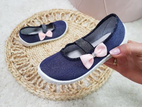 Dziecięce sportowe buty dla dziewczynki 27-32 z kwiatuszkami ANIA