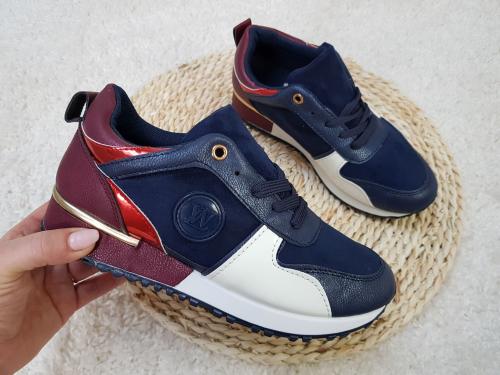 Sportowe buty damskie granatowe PAULA